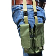 Подсумок на ногу бедро для двух автоматных рожков АК Ukr Military S1645307 Хаки