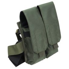 Подсумок на ногу бедро для двух автоматных рожков АК Ukr Military S1645307 Хаки