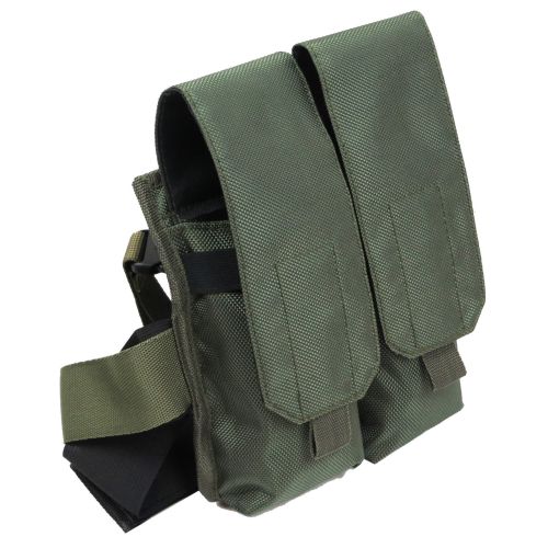 Подсумок на ногу бедро для двух автоматных рожков АК Ukr Military S1645307 Хаки
