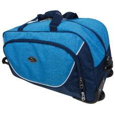Сумка дорожная на колесах Wallaby 10428-4 57L  Синяя с голубым