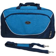 Сумка дорожная на колесах Wallaby 10428-4 57L  Синяя с голубым