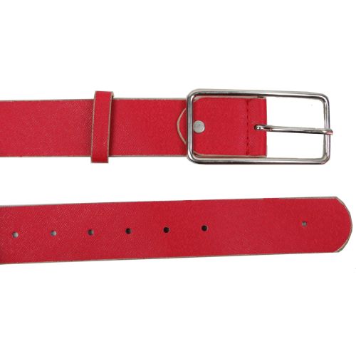 Женский ремень под джинсы из искусственной кожи Doca 54621 Красный