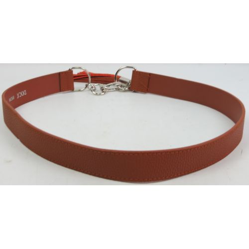 Женский ремень из искусственной кожи пряжка два кольца Doca 54572 Коричневый