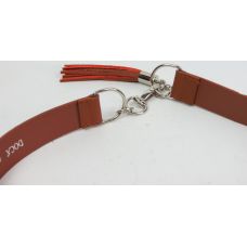 Женский ремень из искусственной кожи пряжка два кольца Doca 54572 Коричневый