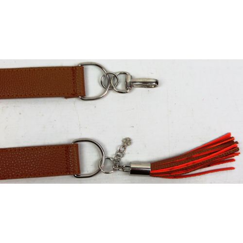 Женский ремень из искусственной кожи пряжка два кольца Doca 54572 Коричневый