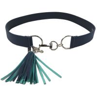 Женский ремень из искусственной кожи пряжка два кольца Doca 54571 Синий