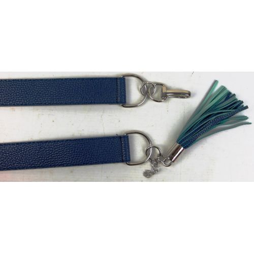 Женский ремень из искусственной кожи пряжка два кольца Doca 54571 Синий