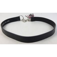 Женский ремень из искусственной кожи пряжка два кольца Doca 54574 Черный