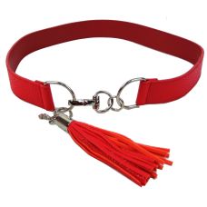 Женский ремень из искусственной кожи пряжка два кольца Doca 54574 Красный