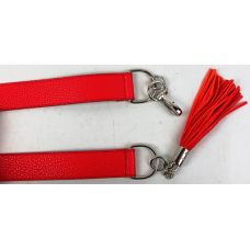 Женский ремень из искусственной кожи пряжка два кольца Doca 54574 Красный