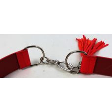 Женский ремень из искусственной кожи пряжка два кольца Doca 54574 Красный