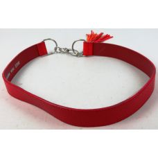 Женский ремень из искусственной кожи пряжка два кольца Doca 54574 Красный