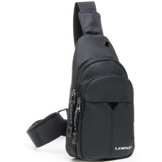 Небольшая нагрудная сумка слинг Lanpad LAN6022 Черная