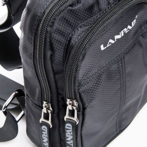 Небольшая нагрудная сумка баретка слинг Lanpad LAN7662 Черная