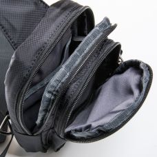 Небольшая нагрудная сумка баретка слинг Lanpad LAN7662 Черная