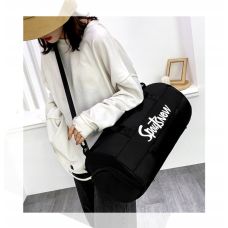 Спортивная сумка с отделами для обуви, влажных вещей 20L Edibazzar черный