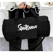 Спортивная сумка с отделами для обуви, влажных вещей 20L Edibazzar черный