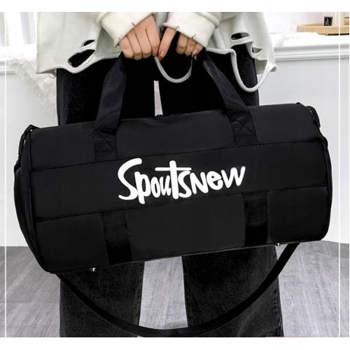 Спортивная сумка с отделами для обуви, влажных вещей 20L Edibazzar черный