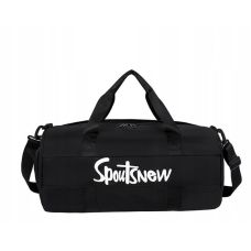 Спортивная сумка с отделами для обуви, влажных вещей 20L Edibazzar черный