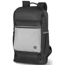 Деловой рюкзак со светоотражающими вставками 17L Topmove Черный с серым