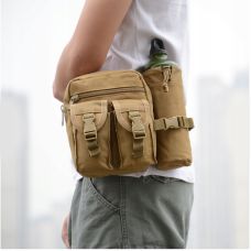Тактическая поясная набедренная сумка Edibazzar хаки