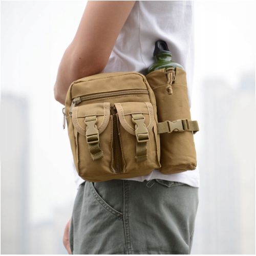 Тактическая поясная набедренная сумка Edibazzar хаки