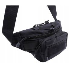 Большая тактическая поясная набедренная сумка Edibazzar черная