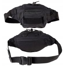 Большая тактическая поясная набедренная сумка Edibazzar черная