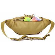 Большая тактическая поясная набедренная сумка Edibazzar койот
