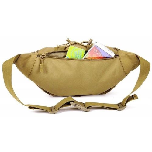Большая тактическая поясная набедренная сумка Edibazzar койот