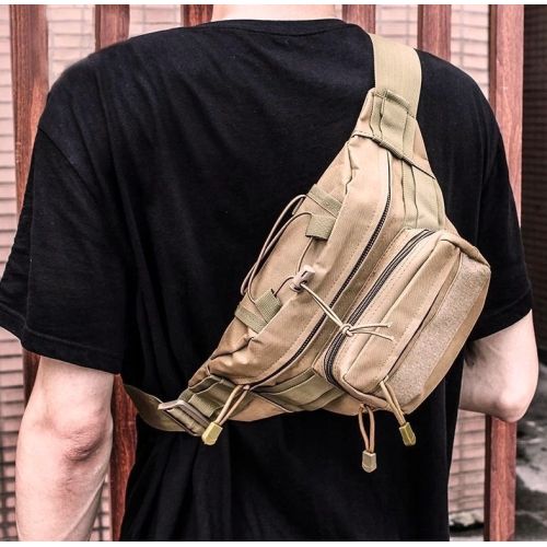 Большая армейская поясная набедренная сумка Edibazzar койот