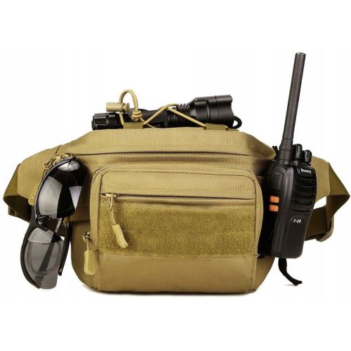Большая армейская поясная набедренная сумка Edibazzar койот