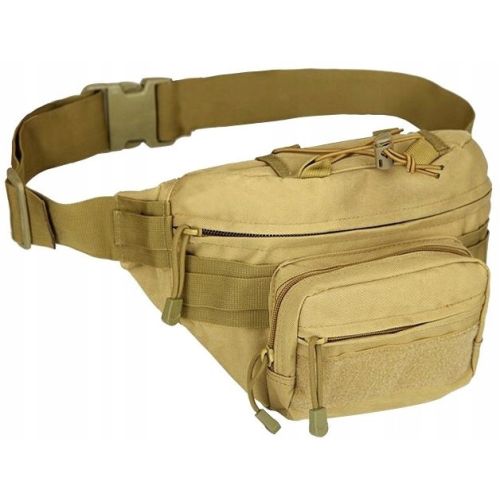 Большая армейская поясная набедренная сумка Edibazzar койот