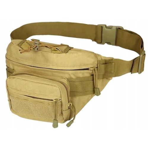 Большая армейская поясная набедренная сумка Edibazzar койот