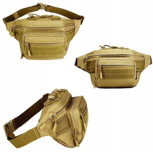 Большая армейская поясная набедренная сумка Edibazzar койот