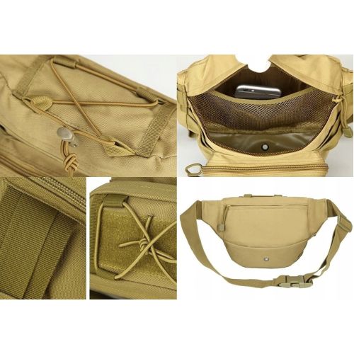 Большая армейская поясная набедренная сумка Edibazzar койот