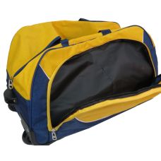 Дорожная сумка на колесах 57L Wallaby 10428-7 синяя с желтым