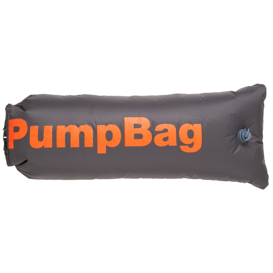 Большой гермомешок для вещей и насос два в одном 100L Delta-Sport PumpBag серый