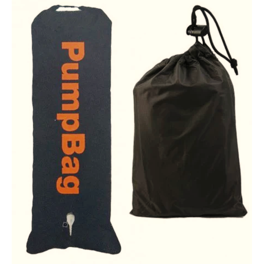 Большой гермомешок для вещей и насос два в одном 100L Delta-Sport PumpBag серый