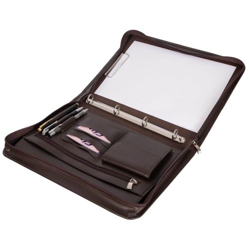 Папка-органайзер деловая из экокожи AMO SSW07 коричневая