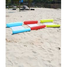 Водный гамак, надувной матрас для плавания голубой