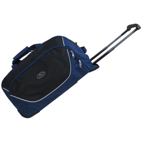Сумка дорожная на колесах 57L Wallaby Украина 10428-6 синяя с черным