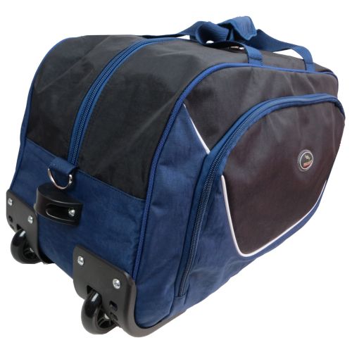Сумка дорожная на колесах 57L Wallaby Украина 10428-6 синяя с черным