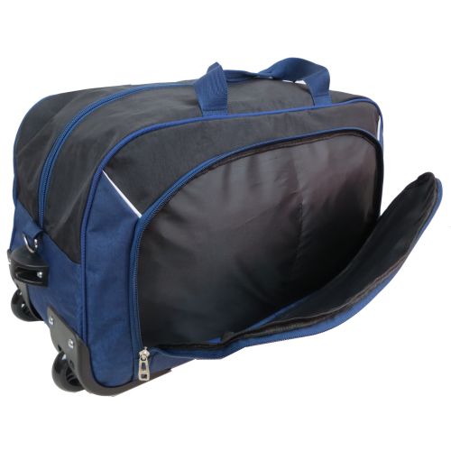 Сумка дорожная на колесах 57L Wallaby Украина 10428-6 синяя с черным
