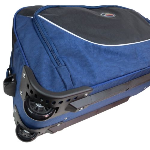 Сумка дорожная на колесах 57L Wallaby Украина 10428-6 синяя с черным