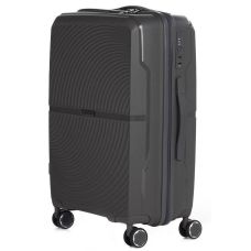 Большой пластиковый чемодан из поликарбоната 85L Horoso серый