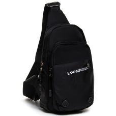 Мужская нагрудная сумка-слинг Lanpad черный