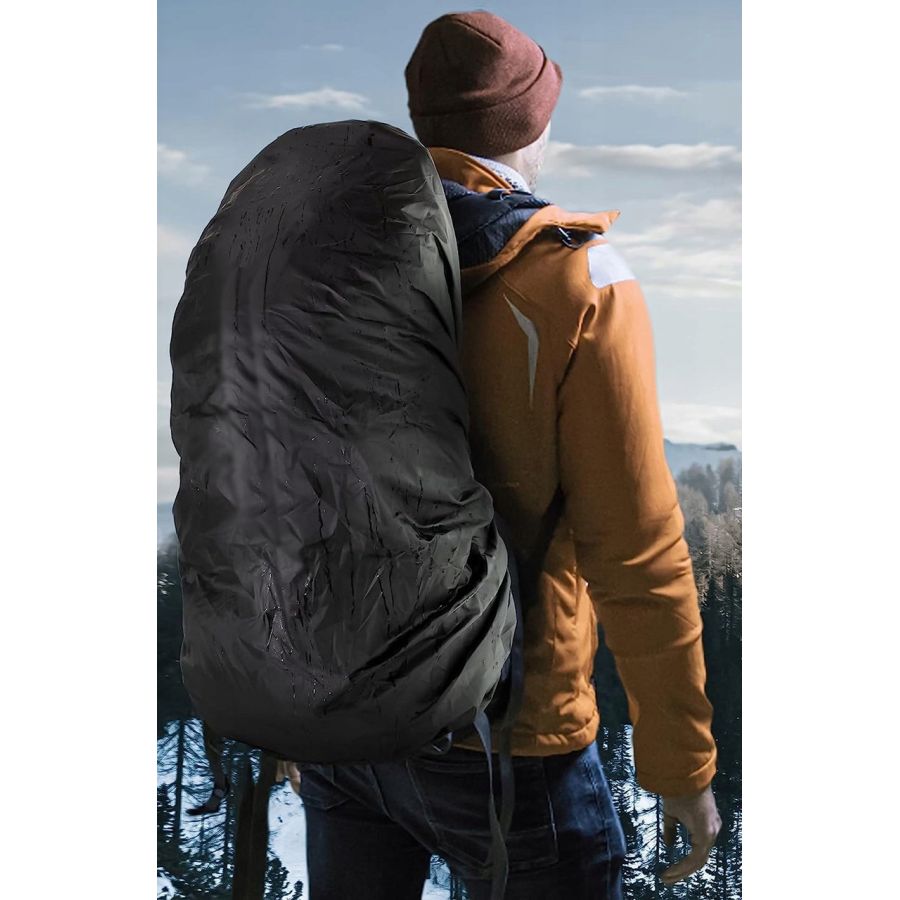 Чехол-дождевик для рюкзака Nela-Style Raincover до 60L черный