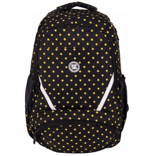 Рюкзак молодежный Paso 18L черный со звездами
