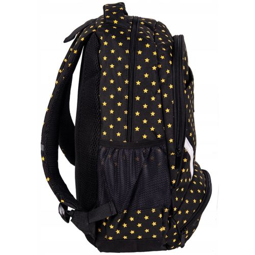 Рюкзак молодежный Paso 18L черный со звездами